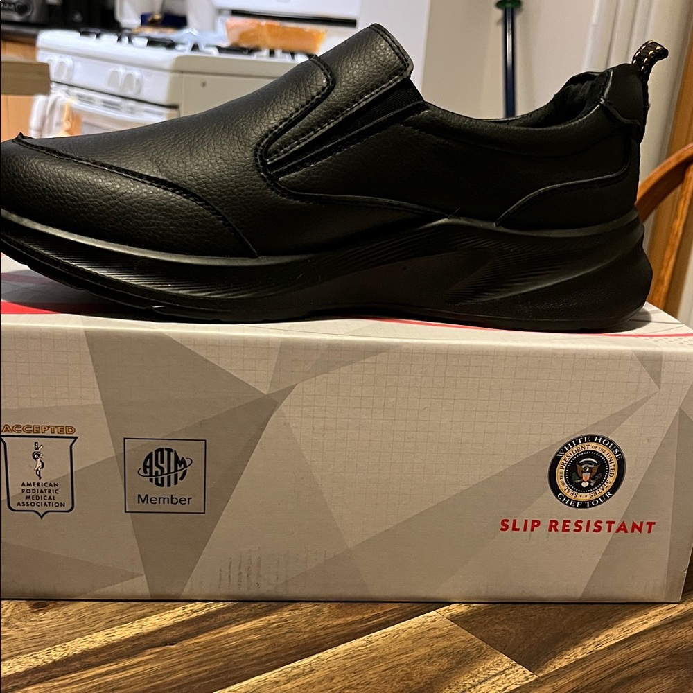 Angel Men's Black Slip-On Shoes